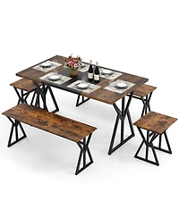 Gouun French Table and Dining Chairs