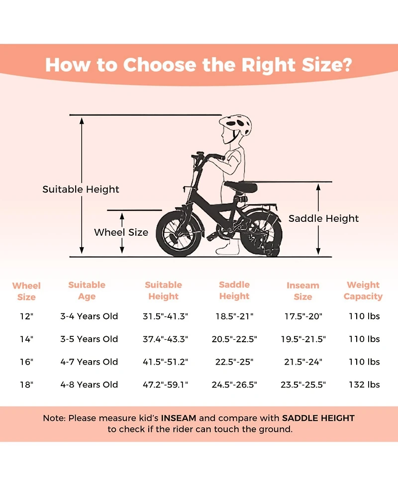 Slickblue Kids Adjustable Height Bike Stars and Moon Design Cycle