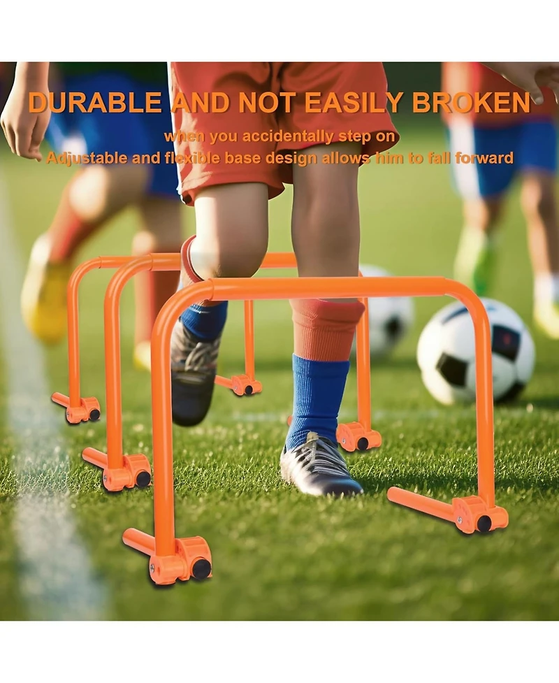 Hikeen Speed Training Hurdles Adjustable Height Agility Training Hurdles for Football, Basketball, Soccer Hurdle Training with