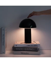 Brightech Celia Portable Led Table Lamp with Dome Mushroom Shade