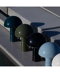 Brightech Celia Portable Led Table Lamp with Dome Mushroom Shade