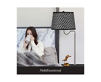 Brightech Madison Led Table & Lamp Combo Bundle with Usb and Wireless Charging Pad, Set of 2