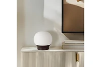 Wave Pendant Led Arc Standing Floor Lamp with Wicker Shade (81")
