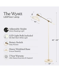 Wyatt 60" Led Floor Lamp with Adjustable Head