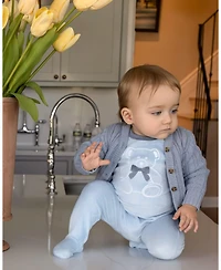 MeMoi Baby Girls Cozy Oversized Cable-Knit Cardigan Sweater