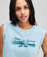 And Now This Women's Graphic-Print Muscle Tank Top, Macy's Exclusive