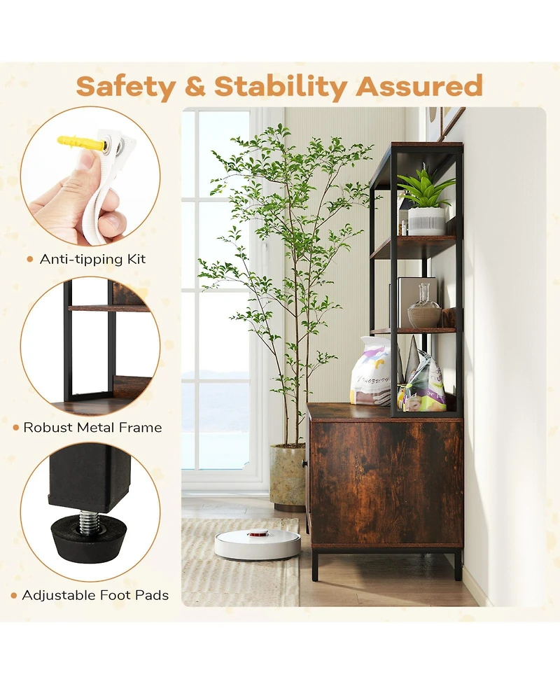 Cozito Cat Litter Box Enclosure 57 in Tall Storage Scratcher