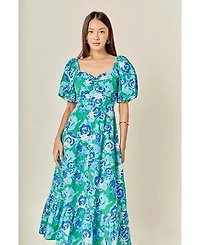 English Factory Women's Tie Back Maxi Dress