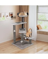 Cozito Cat Tree 93 cm with Sisal and Jute Scratching Posts
