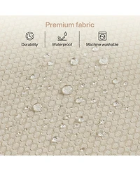 Tribesigns Patio Chair with Cushions, Outdoor Sofa with Metal Frame & Thick Seat Cushion, Modern Lounge Chair for Patio, Porch, Poolside