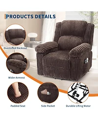 gaomon Power Lift Recliner Chair - Heat and Massage, Electric Plush with Soft Padded Seat, Back Support & Armrests, Designed