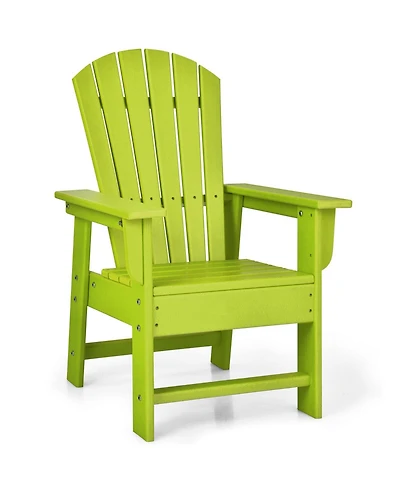 Sugift Kids Adirondack Chair with Ergonomic Backrest for Outdoor Use