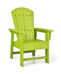Sugift Kids Adirondack Chair with Ergonomic Backrest for Outdoor Use
