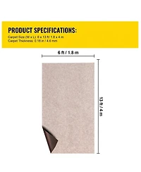 Sugift Boat Carpet 6ft x 13.1ft, Waterproof, Marine Grade with Anti-Slip Backing