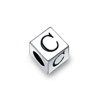 Bling Jewelry Block Letter Alphabet Initial Charm Bead For European Bracelet