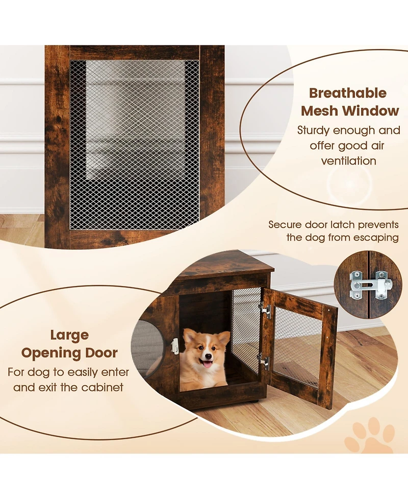 Cozito Dog Crate Furniture Style with Window and Lockable Door