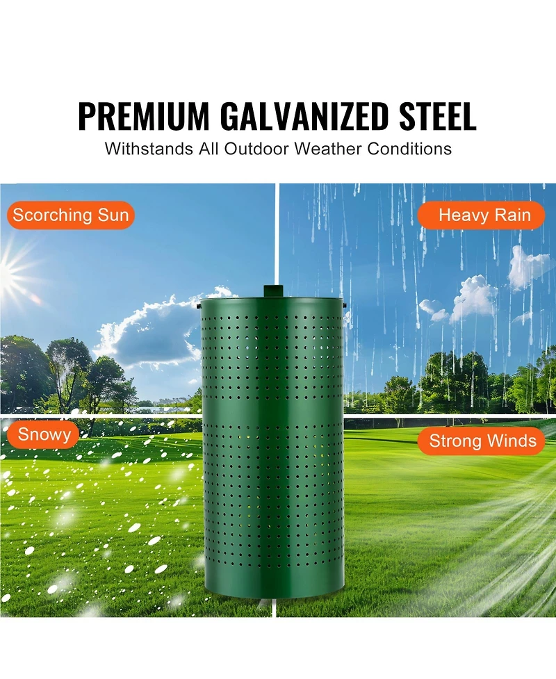 Cozito Dog Poop Trash Can 11.5 Gallon 50 Liner Bags Outdoor