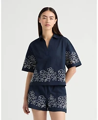 Nvlt Women's Embroidery Shirt