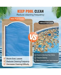 Sugift 36 18 ft Rectangle Solar Pool Cover for Inground Swimming Pools