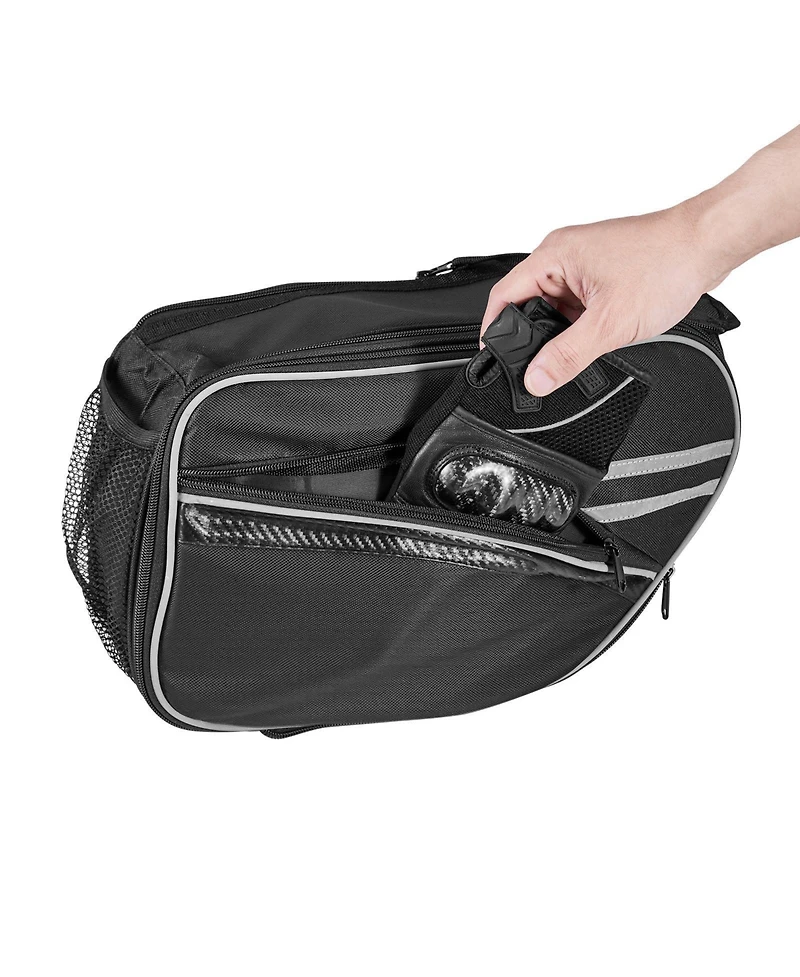 Mecale 30L Motorcycle Saddlebags 15L Each Side with Waterproof Rain Cover