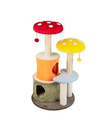 Cozito Cat Tree 43 inch with Two Condos and Padded Platforms