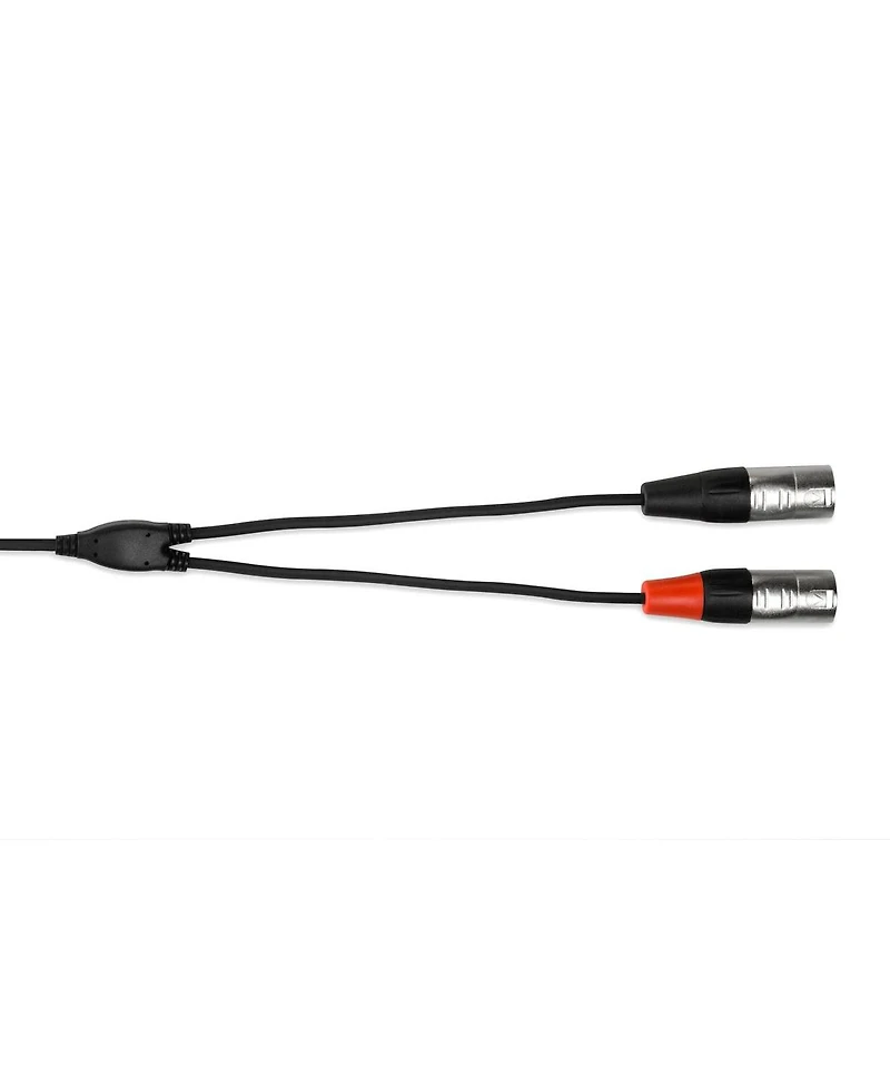 Hosa Technology 3' Rean 3.5mm Trs to Dual XLR3M 24 Awg Pro Stereo Breakout Cable