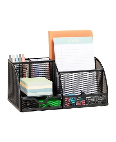 Gnuadz Desktop Organizer Metal Mesh Office File Storage Mail Holder