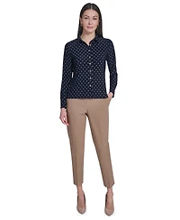 Tommy Hilfiger Women's Long-Sleeve Button Up Top