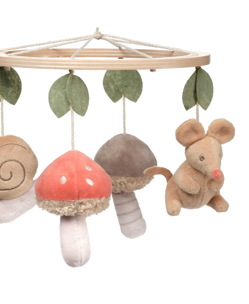 Lambs & Ivy Mushroom Meadow Musical Baby Crib Mobile Soother Toy
