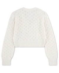 abercrombie kids Girls' 7-16 Pointelle Cardigan Sweater