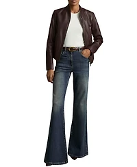 Reiss Women's Mid-Rise Flared Jeans
