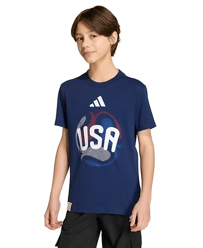 adidas Boys' 8-20 Fifa World Cup 2026 Usa Crewneck T-Shirt