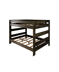 Max & Lily Farmhouse Queen Over Queen Bunk Bed for Kids Solid Wood