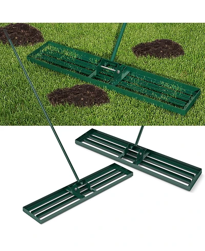 Sugift Heavy Duty Lawn Leveling Rake in for Soil