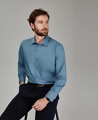 Alfani Men's Regular Fit Solid Dress Shirt, Macy's Exclusive