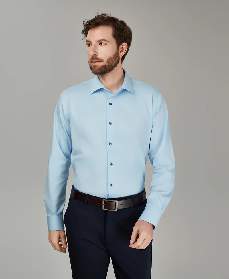 Alfani Men's Regular Fit Solid Dress Shirt, Macy's Exclusive