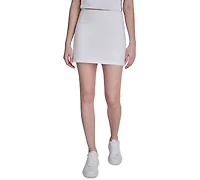 Dkny Sport Women's Balance Compression Super High Waist Pull-On Skort