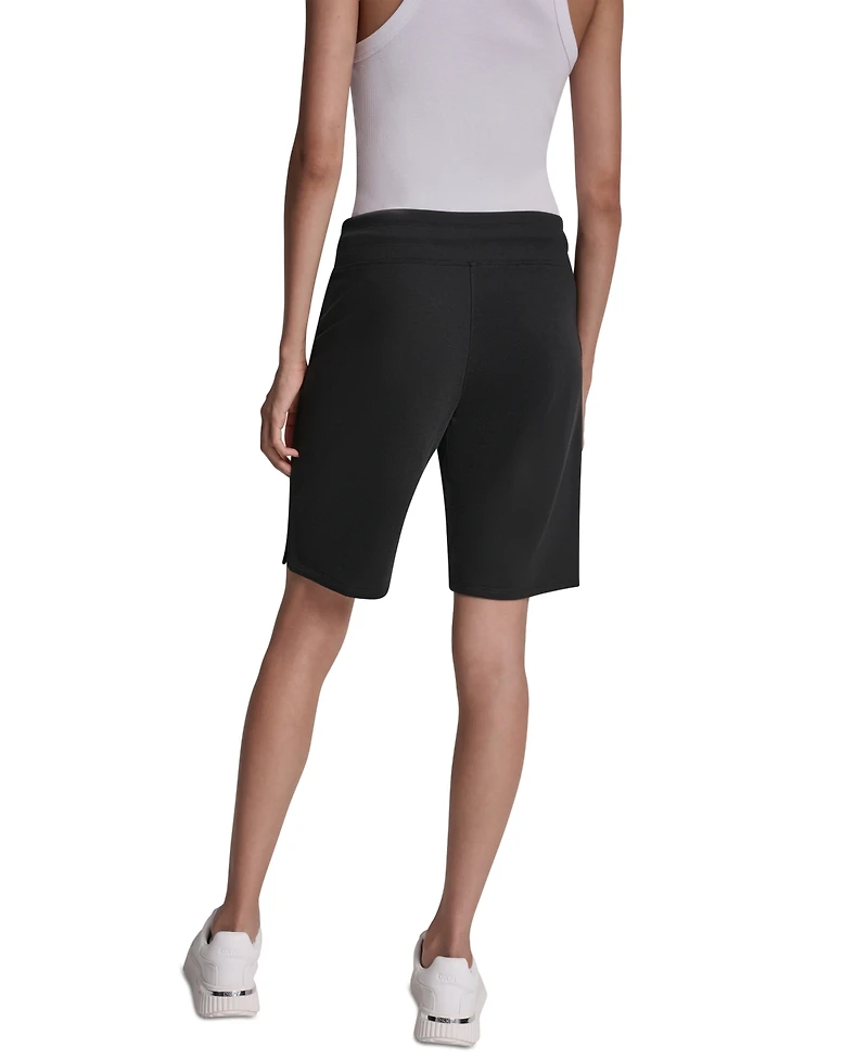 Dkny Sport Women's Embroidered Logo Bermuda Shorts