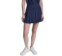 Dkny Women's Pique Pleated Tennis Skort