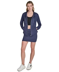 Dkny Sport Women's Space-Dye Pull-On Bike Skort