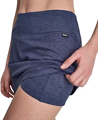 Dkny Sport Women's Space-Dye Pull-On Bike Skort