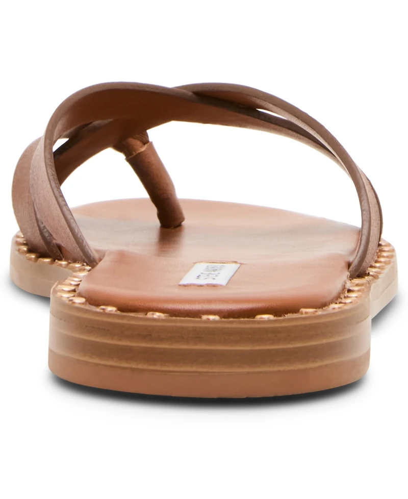 Steve Madden Women's Brutus Studded Slip-On Slide Sandals