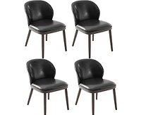 gaomon Dining Chairs Set of Modern Upholstered Kitchen Chairs with Ergonomic Back Support 265lbs Capacity Dining Room Chairs