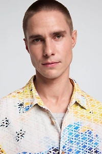 Desigual Men's Embroidered printed shirt