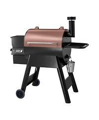 Ecooso Wood Pellet Grill Smoker, 8-in-1 Outdoor Bbq, 575 Sq. In. Cooking Area, Lcd Controller, Meat Probe, 500degree(s)F Max
