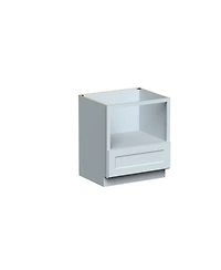 Boyel Living W30 Microwave Base Cabinet with Full Overlay Hdf Door and Dovetail Drawer