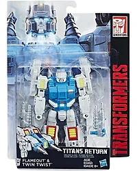 Twintwist with Flameout Deluxe Class | Transformers Generations Titans Return