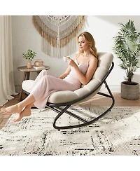 gaomon Outdoor Rocking Chair with Thick Cushion