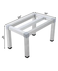 Homfan Heavy Duty Aluminum Storage Rack - Rust-Resistant Organizer with Non-Slip Feet,for Bathroom