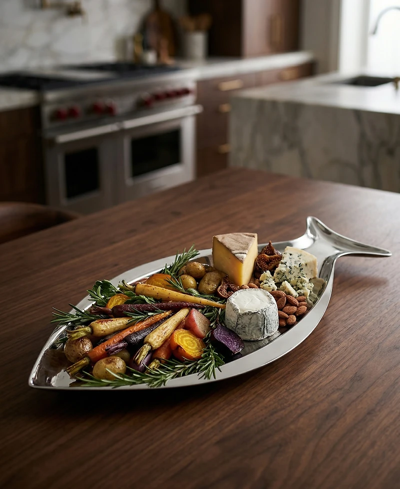 Godinger Stainless Steel 7" Small Fish Platter
